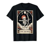 El Arquero Arco y Flecha Tarot Carta Esqueleto Bruja Camiseta