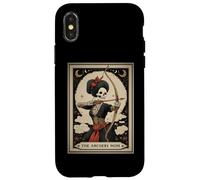 El Arquero mamá Arquero Arco y Flecha Tarot Carta Esqueleto Carcasa para iPhone X/XS