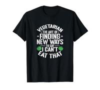 El Arte de Encontrar Nuevas Formas de Humor basado en Plantas Camiseta gráfica económica, Hombre, Negro, M