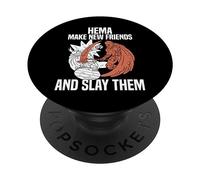 El Arte de la Espada del Pasado: técnicas de Lucha Hema Hema PopSockets PopGrip Adhesivo
