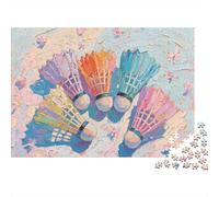 El Arte de Shuttlecock Puzzles 1000 Piezas De Cartón Grueso Puzle Clásico Anti Estrés Adultos para Actividad para Sobremesa como Regalo Original 38x26cm/1000pcs