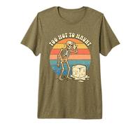 El Arte de Verano es Demasiado caluroso para perseguir a Skeleton Summer Halloween Camiseta Premium