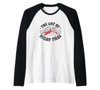 El Arte del Muay Thai Poderosa Precisión Camiseta Manga Raglan