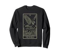 El arte del tarot mundial - Diseño de unidad cósmica de cuervo V2 Sudadera