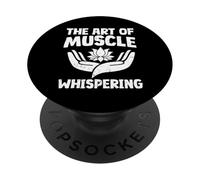 El Arte del Terapeuta de Masaje susurrante Muscular PopSockets PopGrip Adhesivo