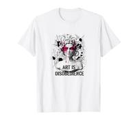 El Arte es desobediencia Medusa Street Rebel Camiseta