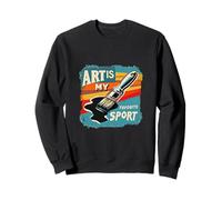 El Arte es mi Deporte Favorito para Artistas y Pintores Sudadera