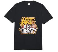 El Arte es mi Terapia Artista Pintor Pintura Amante del Arte Comfort Colors Adult Heavyweight T-Shirt