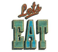 El Arte Grupo Barry Goodman (Let 's Eat) - fotografía sobre Lienzo (40 x 40 cm, Madera, Multicolor, 40 x 40 x 1,3 cm