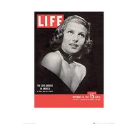 El Arte Grupo Cover-Rita Hayworth Tiempo Vida Arte impresión, Papel, Multicolor, 60 x 80 x 1,3 cm