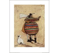 El Arte Grupo Dancing Cheek To Cheeky Sam Toft Art Print, Papel, Multicolor, 30 x 40 x 1,3 cm