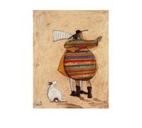 El Arte Grupo Dancing Cheek To Cheeky Sam Toft Art Print, Papel, Multicolor, 40 x 50 x 1,3 cm