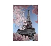 El Arte Grupo David Clapp (por Infrarrojos de la Torre Eiffel, París) - Lámina Decorativa (30 x 40 cm, Papel, Multicolor, 30 x 40 x 1,3 cm