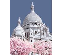 El Arte Grupo David Clapp (Sacre Coeur Infrared, París) - Cuadro Decorativo Lienzo (30 x 40 cm, Madera, Multicolor, 30 x 40 x 1,3 cm
