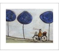 El Arte Grupo freewheelin 'con Joyce Greenfields Y La Felix 3 Sam Toft Art Print, Papel, Multicolor, 40 x 50 x 1,3 cm