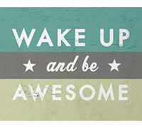 El Arte Grupo Go Jump en el Lago (Wake Up and Be Asombroso) - Lámina Decorativa (40 x 50 cm, Papel, Multicolor, 40 x 50 x 1,3 cm)