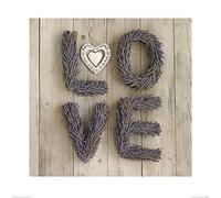 El Arte Grupo Howard Shooter (Lavanda), diseño - lámina Decorativa (60 x 60 cm, Papel, Multicolor, 60 x 60 x 1,3 cm