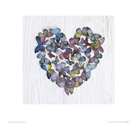 El Arte Grupo Howard Shooter (Mariposa corazón) - Art Print (40 x 40 cm, Papel, Multicolor, 40 x 40 x 1,3 cm