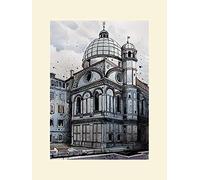 El Arte Grupo Jack The Flipper (Venice I) - de el Hobbit 30 x 40 cm, Papel, Multicolor, 30 x 40 x 1,3 cm