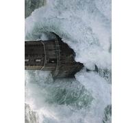 El Arte Grupo Jean Guichard (Phares Dans Tempãªte, la Jument) Lienzo de - 85 x 120 cm, Madera, Multicolor, 85 x 120 x 1,3 cm