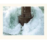 El Arte Grupo Jean Guichard (Phares Dans Tempãªte, la Jument) - Montado impresión 30 x 40 cm, Papel, Multicolor, 30 x 40 x 1,3 cm