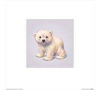 El Arte Grupo John Butler (Oso Polar) - Lámina Decorativa (30 x 30 cm, Papel, Multicolor, 30 x 30 x 1,3 cm