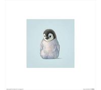 El Arte Grupo John Butler (pingüino) - Lámina Decorativa (30 x 30 cm, Papel, Multicolor, 30 x 30 x 1,3 cm