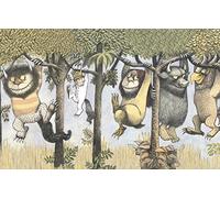 El Arte Grupo Let The Wild Rumpus Start II Lienzo de Digital, algodón, Multicolor, 1,8 x 30 x 40 cm