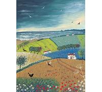 El Arte Grupo Lienzo de Jo Grundy Brisa del mar, Cuadros, algodón, Multicolor, 1,8 x 30 x 40 cm