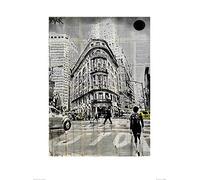 El Arte Grupo Loui Jover (Midtown Walk) - Póster (60 x 80 cm, Papel, Multicolor, 60 x 80 x 1,3 cm