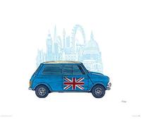 El Arte Grupo Mini London, Barry Goodman Art Print, Papel, Multicolor, 60 x 80 x 1,3 cm