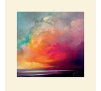 El Arte Grupo Scott Naismith (Sunset Cumulus Study 1) - Montado impresión 40 x 40 cm, Papel, Multicolor, 40 x 40 x 1,3 cm