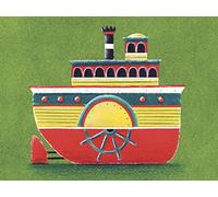 El Arte Grupo Simon Hart (Mississippi Steam Boat) - Lienzo Decorativo (30 x 40 cm, Madera, Multicolor, 30 x 40 x 1,3 cm