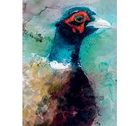 El Arte Grupo Simon Howden (Macho) de faisán - Lienzo Decorativo (30 x 40 cm, Madera, Multicolor, 30 x 40 x 1,3 cm