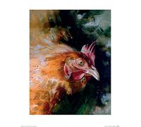 El Arte Grupo Simon Howden (marrón) de Pollo - Lámina Decorativa (40 x 50 cm, Papel, Multicolor, 40 x 50 x 1,3 cm)