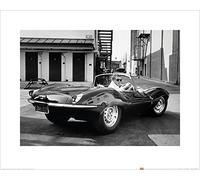 El Arte Grupo Tiempo Vida (Steve Mcqueen-Jaguar) - Lámina Decorativa (40 x 50 cm, Papel, Multicolor, 40 x 50 x 1,3 cm)