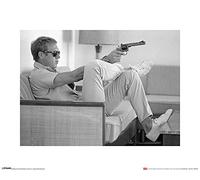 El Arte Grupo Tiempo Vida (Steve Mcqueen-Takes Objetivo) - Lámina Decorativa (30 x 40 cm), Papel, Multicolor, 40 x 50 x 1.3 cm