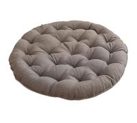 el Asiento, Cojín Grande Redondo de Lino con Relleno algodón Perlado, Suave y cómodo for Sentarse, Ideal for Relajarse meditar en Cualquier estación(Gray,45cm(17.7in))