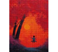 El Atardecer En El Columpio Puzzle 4000 Piezas, Rompecabezas Adultos Puzzle, Desafiante Puzzles de Decoración Juego de, Juego Educativo para Toda la Familia, para Regalo Decoración FNKL7-848