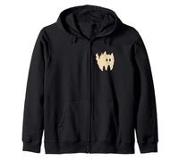 El aterrador gatito gato Tomcat del Y2K de los 90 está asustado Sudadera con Capucha