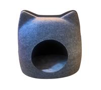 EL ÁTICO PETS Cueva para Gatos con Cojín Esponjoso Gris
