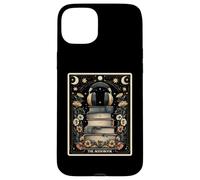 El Audiolibro Libros Auriculares Tarot Card Witchy Moon Carcasa para iPhone 15 Plus