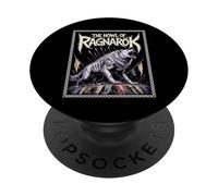 El aullido de Ragnarok Viking Norse Wolf Mythology Warrior PopSockets PopGrip Adhesivo