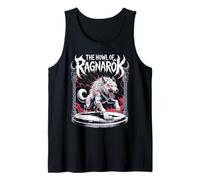 El aullido de Ragnarok Wolf Viking nórdico Guerrero Mito Saga Camiseta sin Mangas