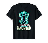 El Aura está embrujada Casa Entusiasta Espiritual Cazador de Fantasmas Camiseta
