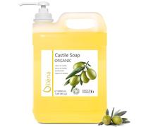 El auténtico Jabón de Castilla Ecológico, Aceite de Oliva, Limpiador Manos, Corporal, Pelo, Gel limpiador Facial, Cocina, Ropa, Jabón Coche, 5000 ml