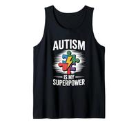 El Autismo es mi Superpoder - Concientización sobre el Autismo Niños autistas Camiseta sin Mangas
