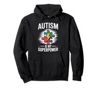 El Autismo es mi Superpoder - Concientización sobre el Autismo Niños autistas Sudadera con Capucha