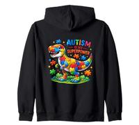 El Autismo es mi Superpoder Dinosaurio de Conciencia sobre el Autismo Niños Niños Sudadera con Capucha