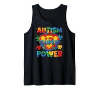 El Autismo es mi Superpoder - Rompecabezas de Conciencia sobre el Autismo para Adolescentes y niños Camiseta sin Mangas